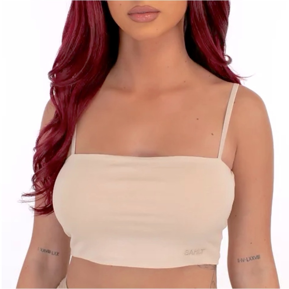 Women’s Sahlt nude Cropped Top Size Small